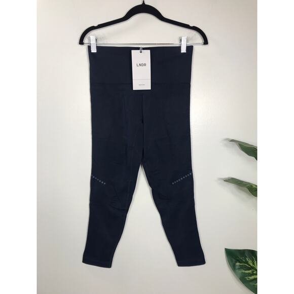 LNDR Women's M-L Navy Blue Blackout Legging Compression Quick-dry Active NWT - Picture 1 of 12